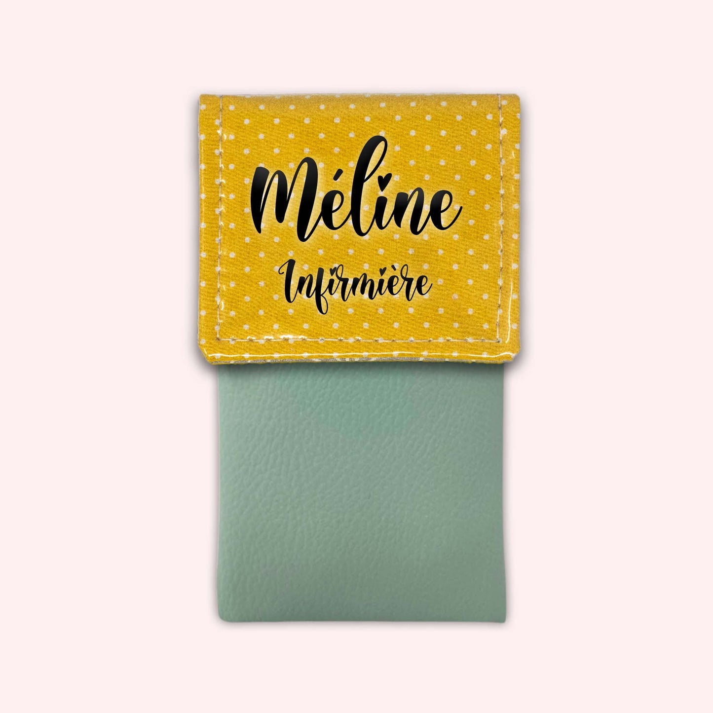 Yellow Polka Dot Magnetic Pouch