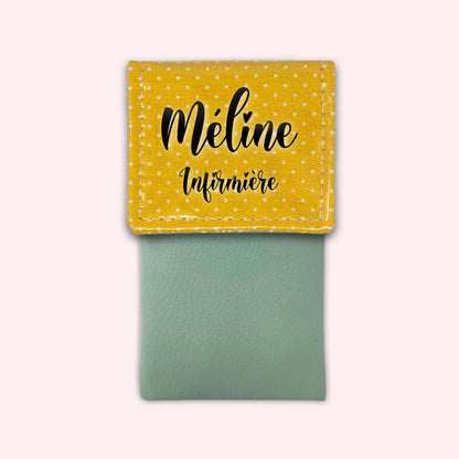 Yellow Polka Dot Magnetic Pouch