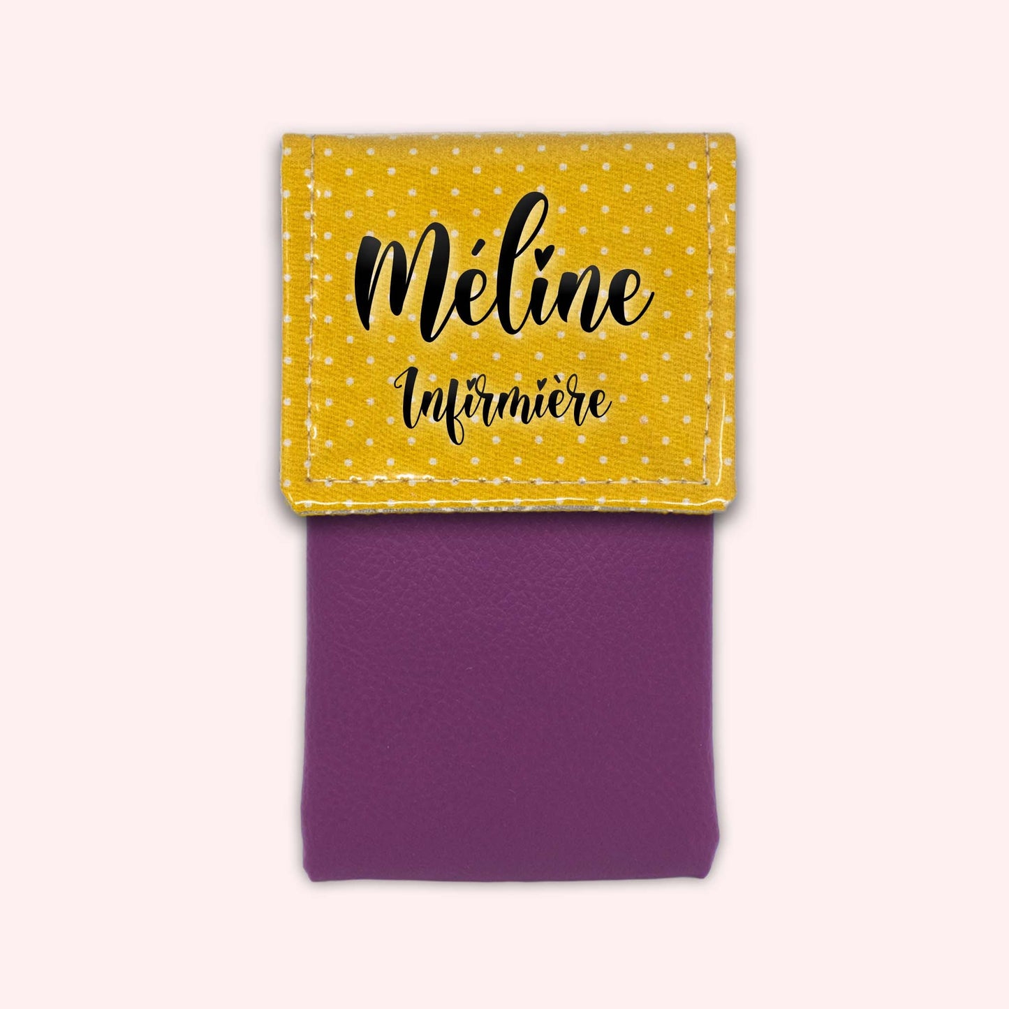 Yellow Polka Dot Magnetic Pouch