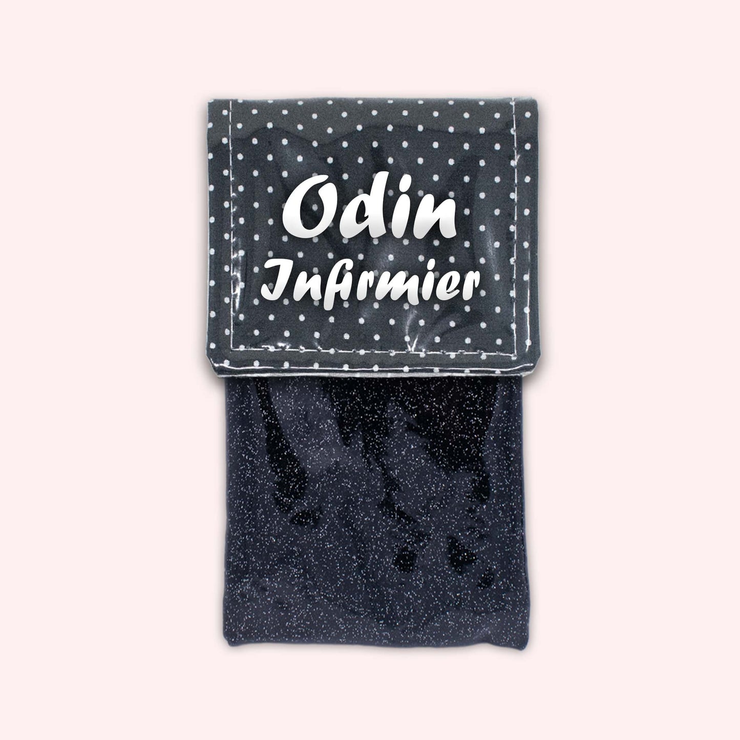 Black Polka Dot Magnetic Pouch