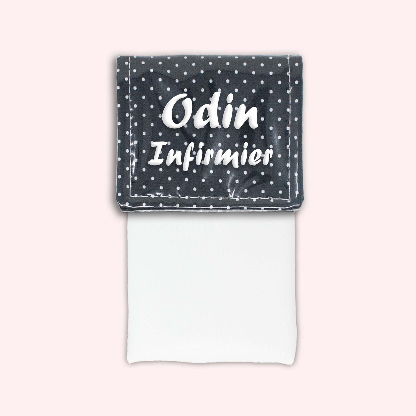 Pochette aimantée Noir Petits Pois