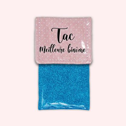 Pale Pink Polka Dots Magnetic Pouch
