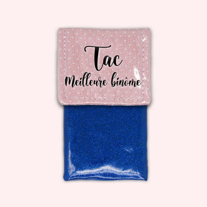 Pale Pink Polka Dots Magnetic Pouch