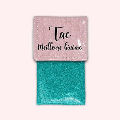Pale Pink Polka Dots Magnetic Pouch