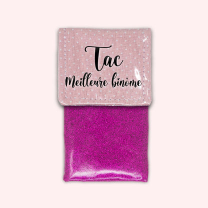 Pale Pink Polka Dots Magnetic Pouch