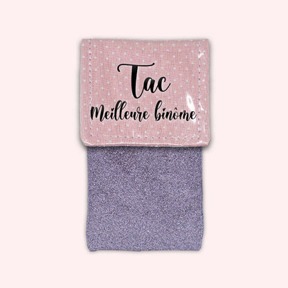Pale Pink Polka Dots Magnetic Pouch