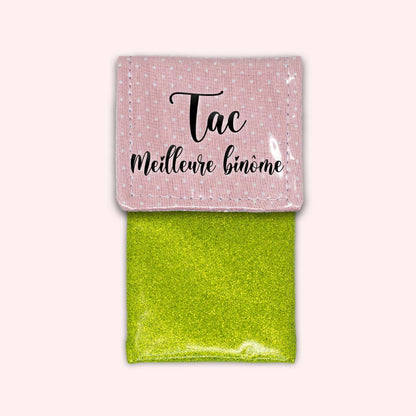 Pale Pink Polka Dots Magnetic Pouch