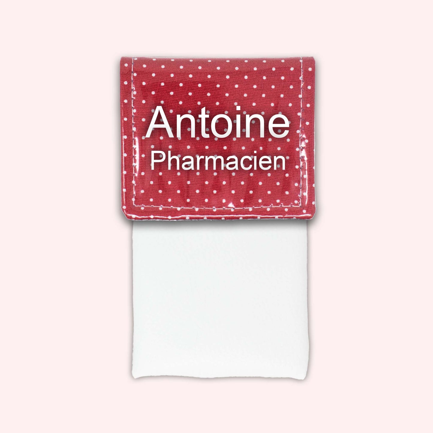 Pochette aimantée Rouge Petits Pois