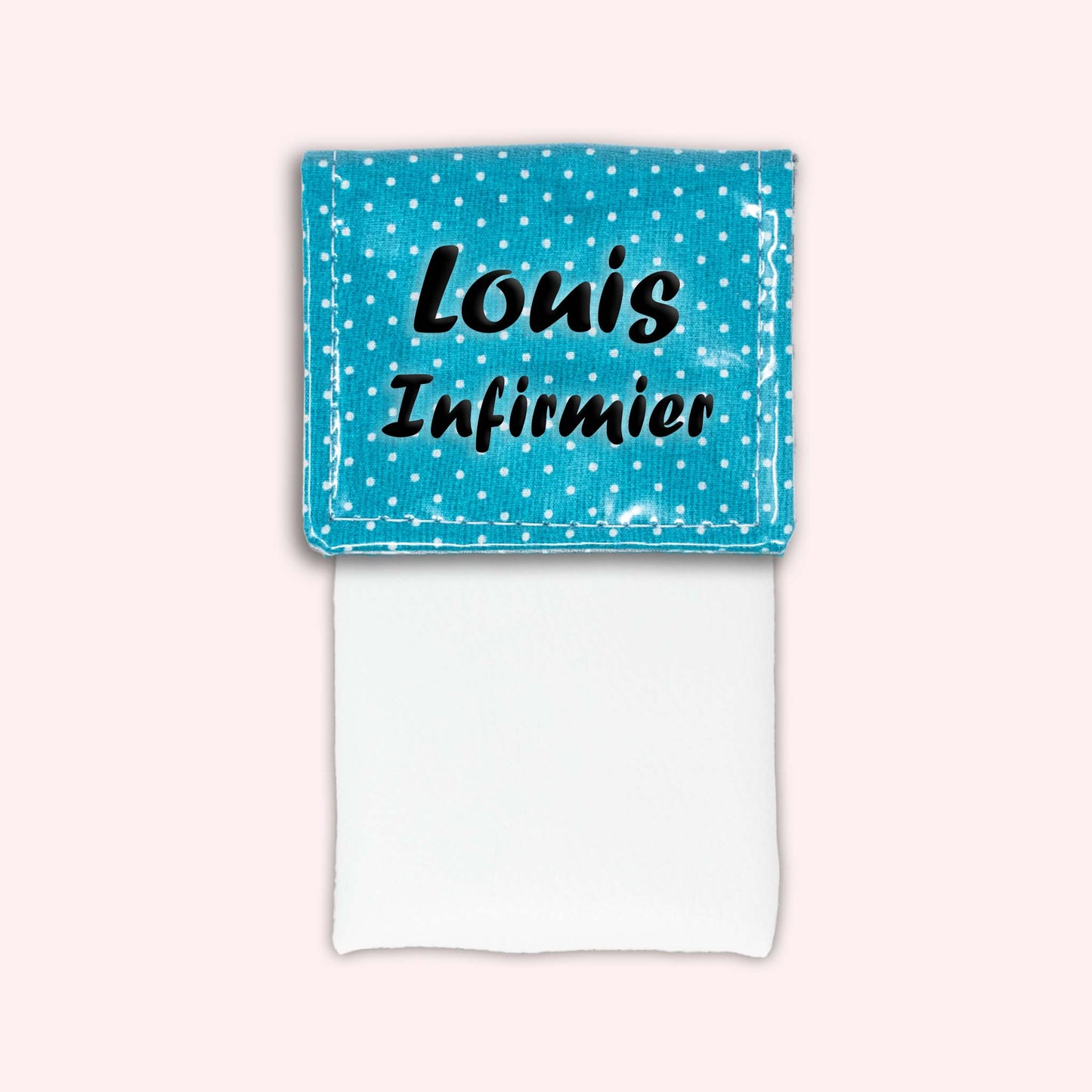 Turquoise Polka Dot Magnetic Pouch