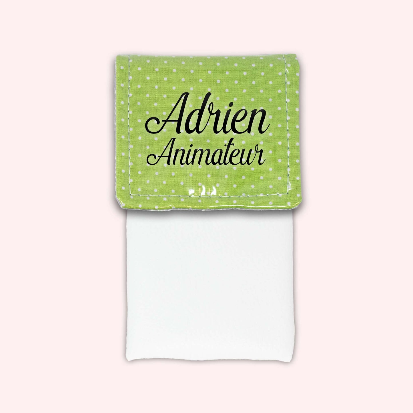 Green Polka Dot Magnetic Pouch