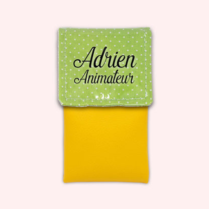 Pochette aimantée Vert Petits Pois