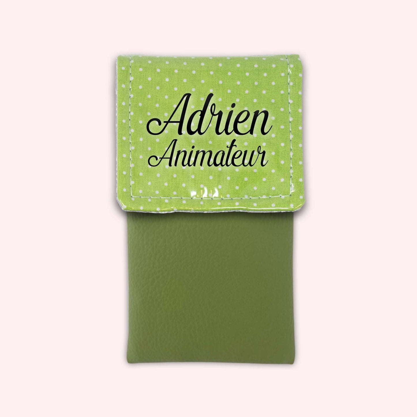 Pochette aimantée Vert Petits Pois