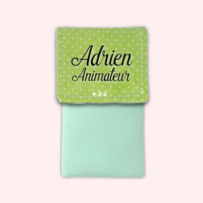 Pochette aimantée Vert Petits Pois