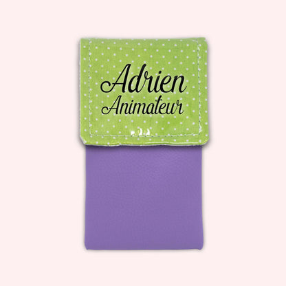 Pochette aimantée Vert Petits Pois