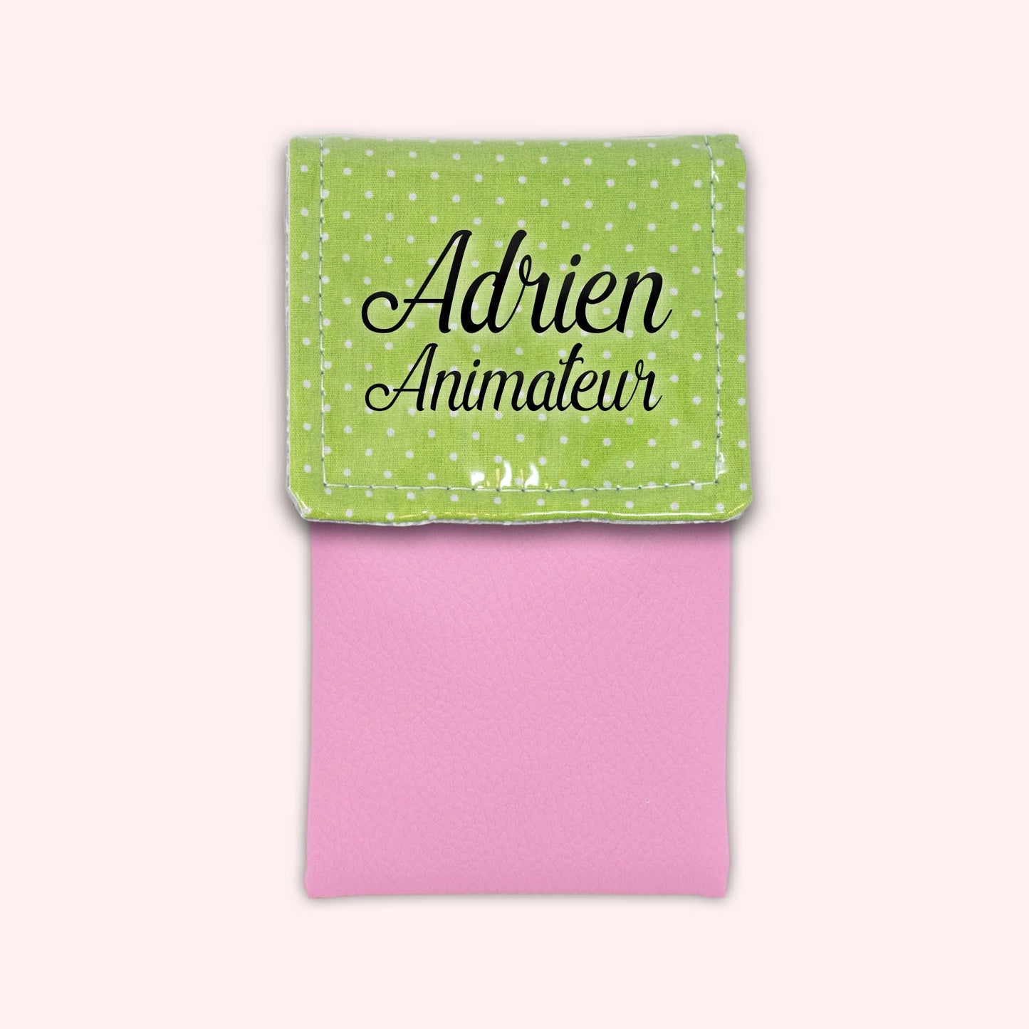 Pochette aimantée Vert Petits Pois