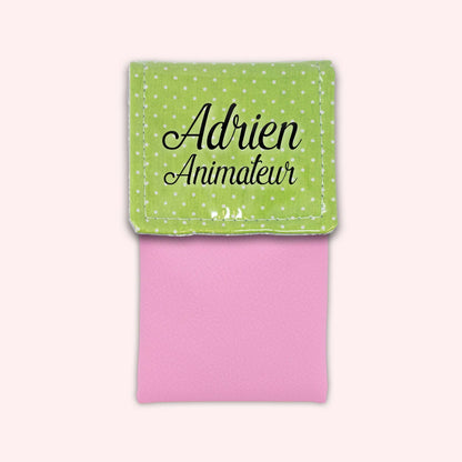 Pochette aimantée Vert Petits Pois