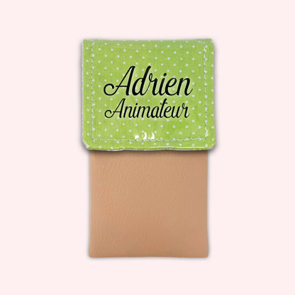 Pochette aimantée Vert Petits Pois