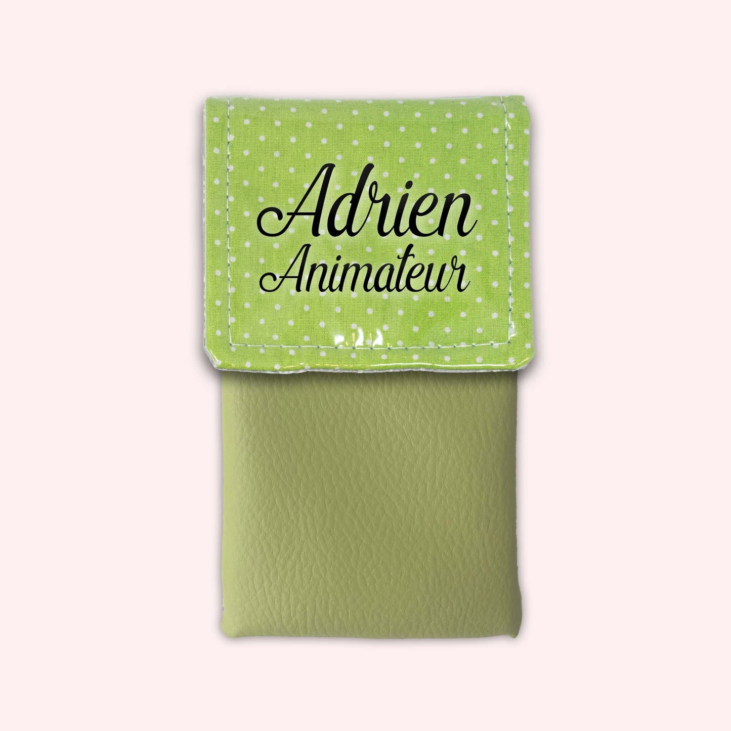 Pochette aimantée Vert Petits Pois