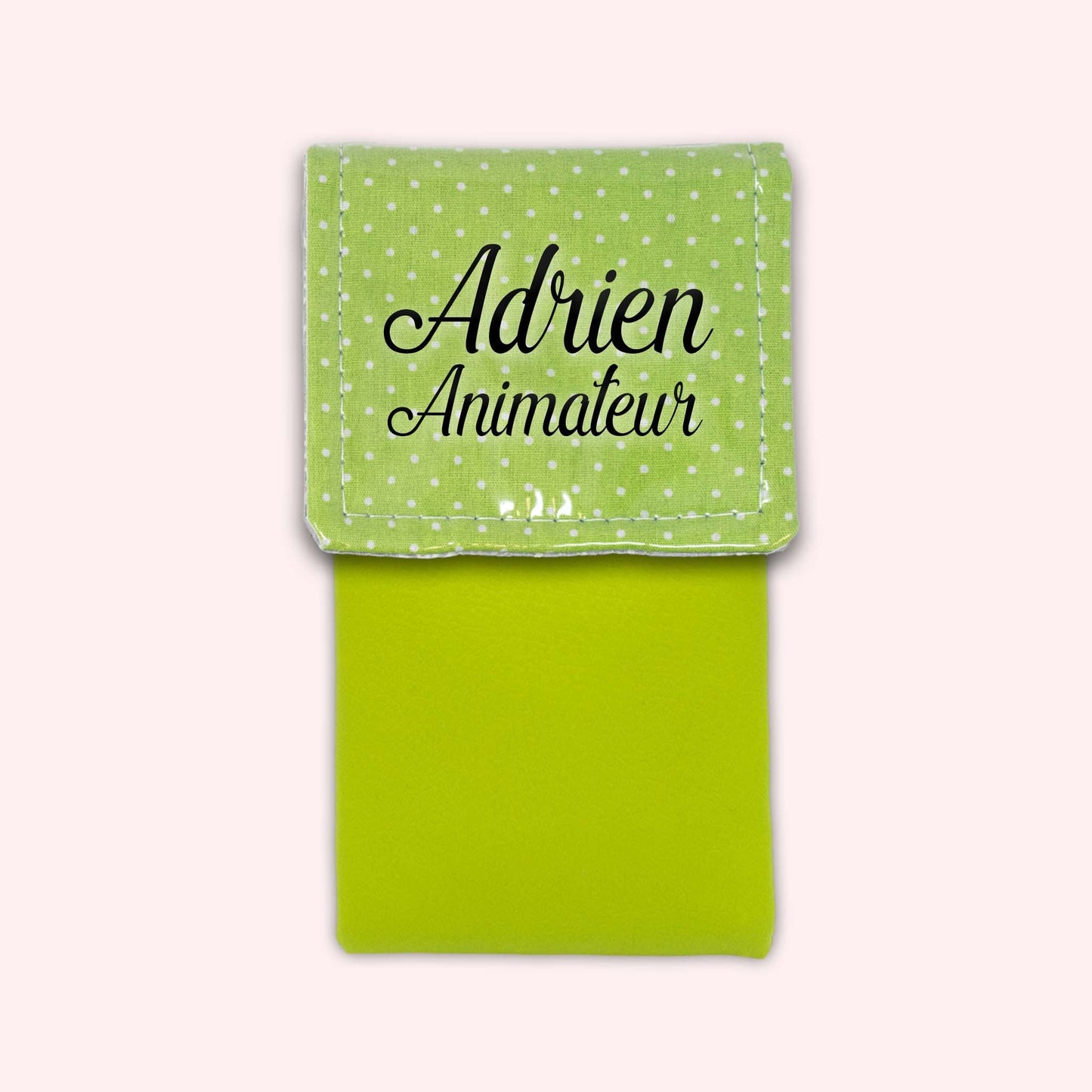 Pochette aimantée Vert Petits Pois