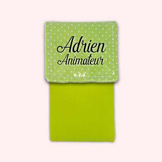 Pochette aimantée Vert Petits Pois
