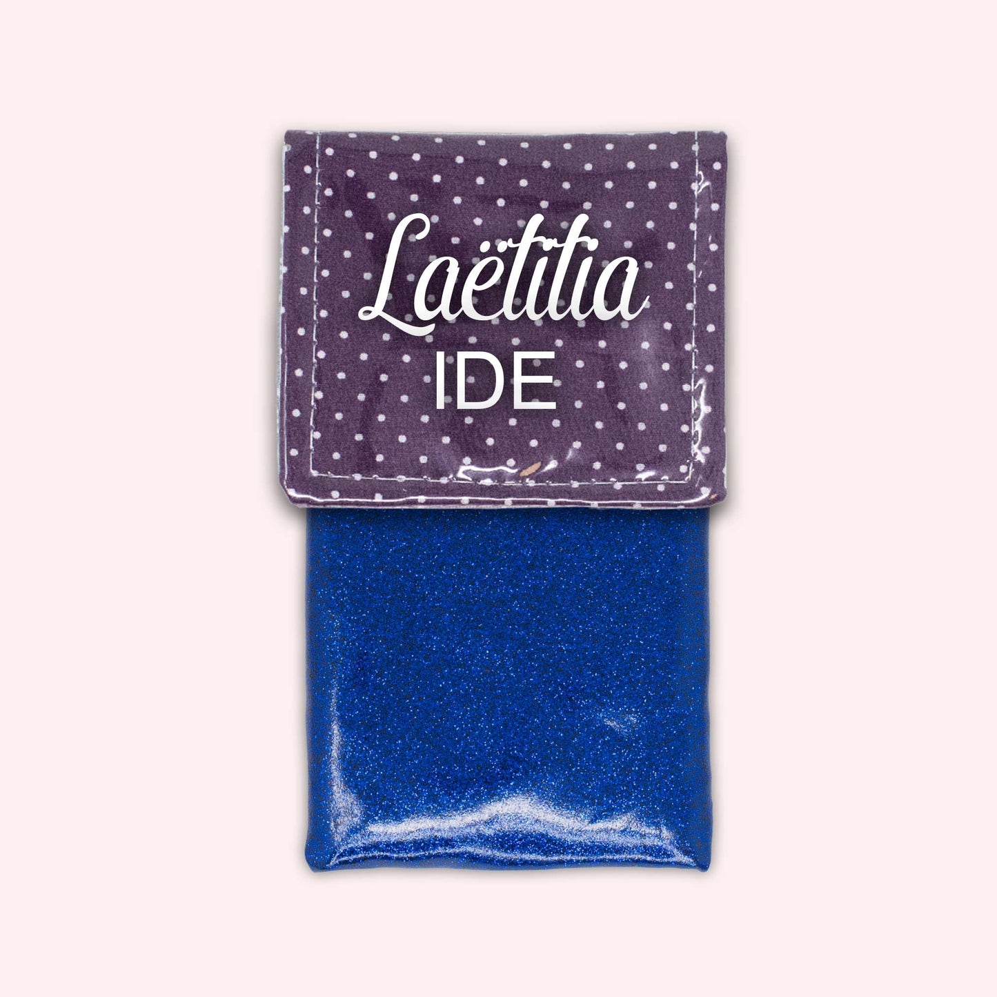 Purple Polka Dot Magnetic Pouch