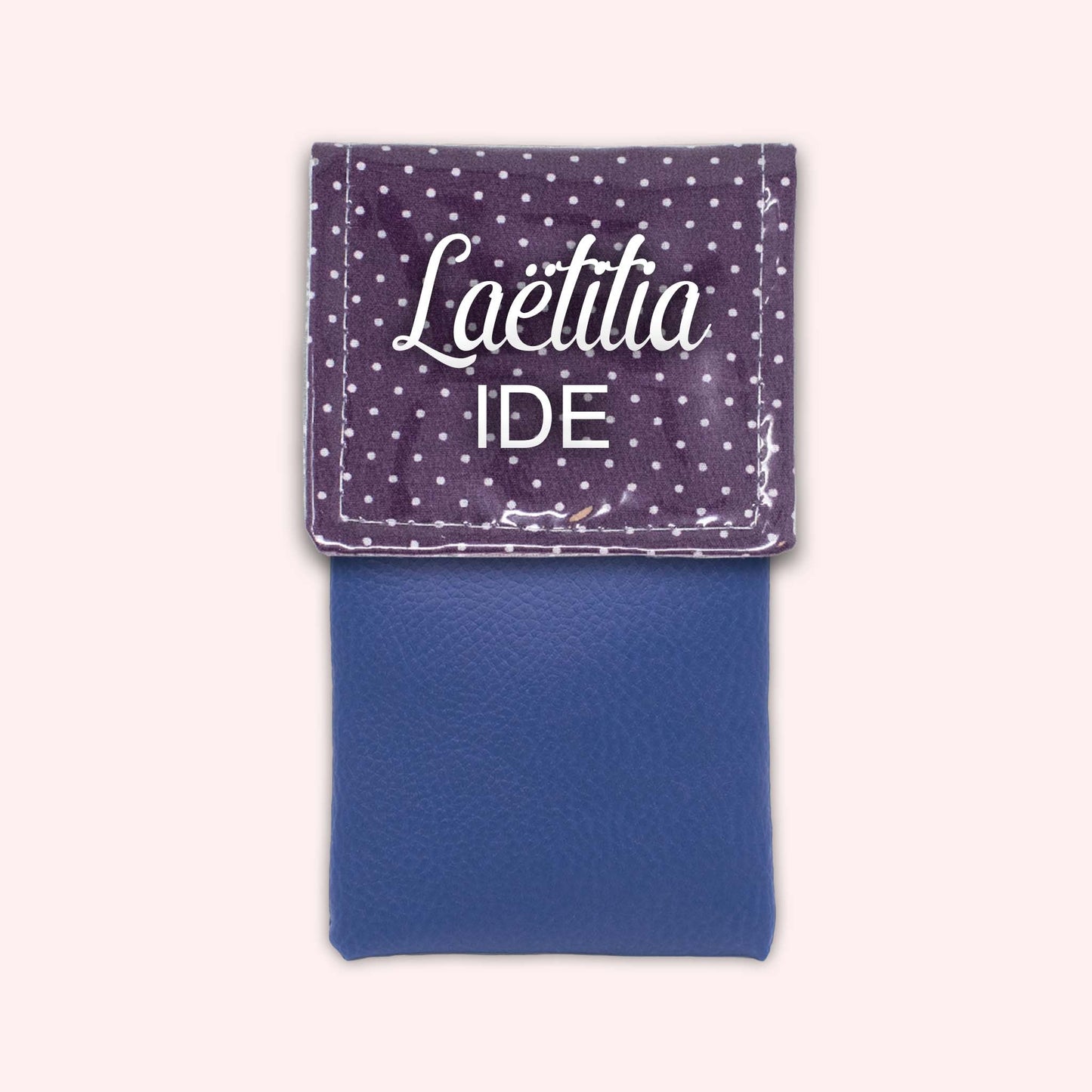Purple Polka Dot Magnetic Pouch