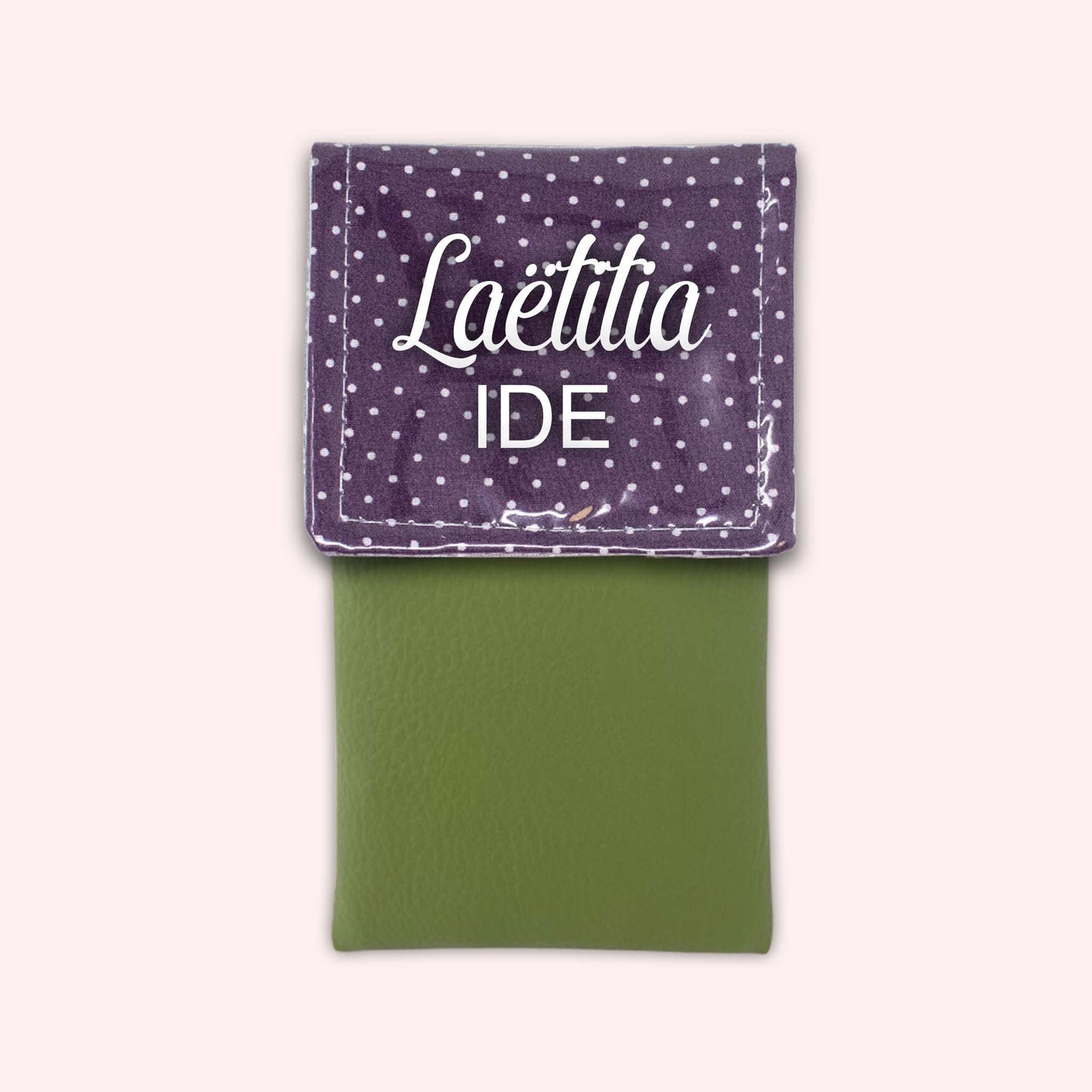 Purple Polka Dot Magnetic Pouch
