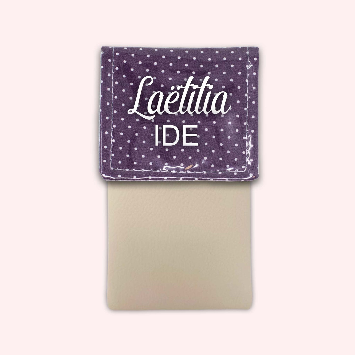 Purple Polka Dot Magnetic Pouch