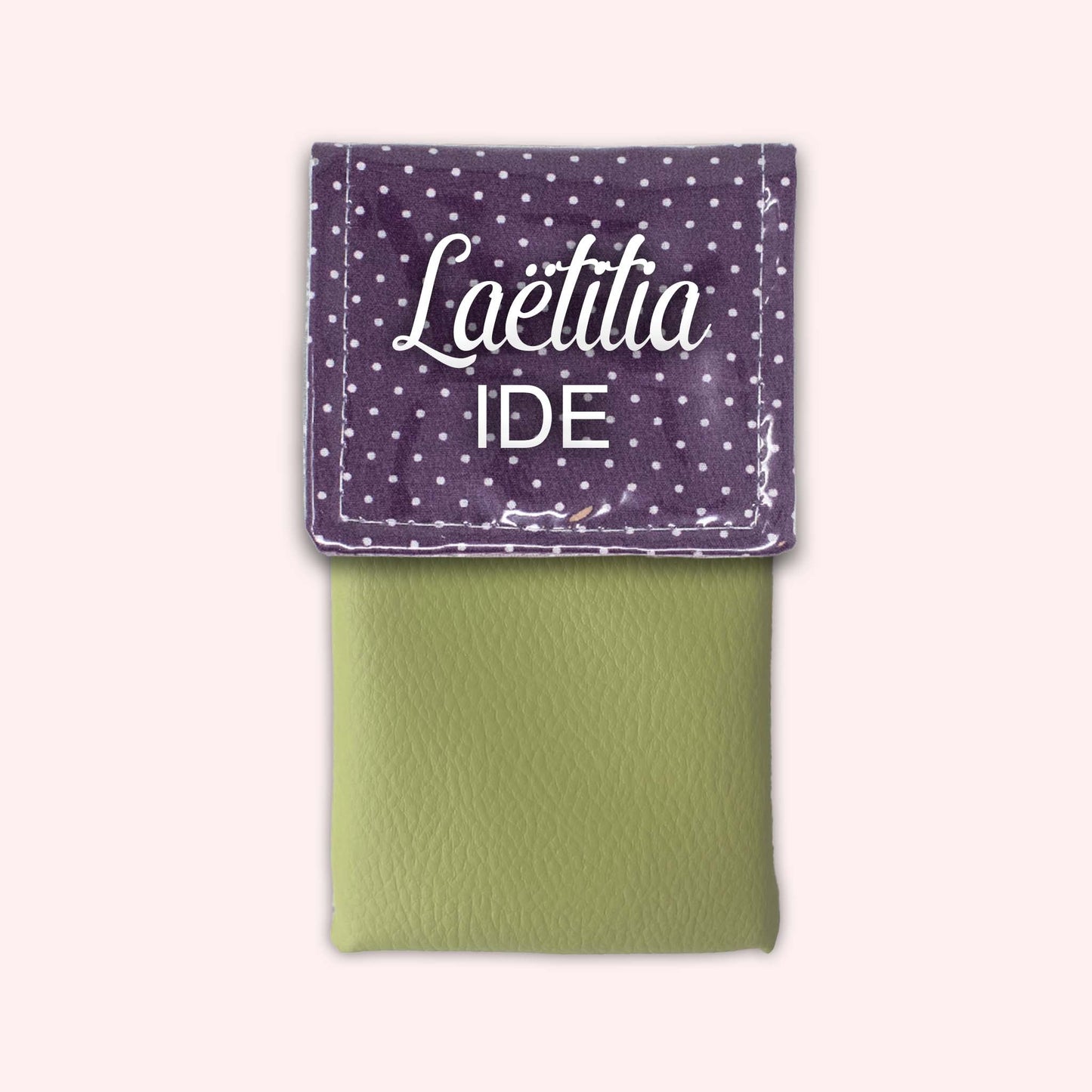 Purple Polka Dot Magnetic Pouch