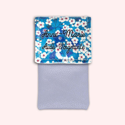 Pochette aimantée Blue Flowers