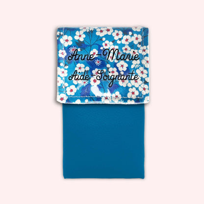 Pochette aimantée Blue Flowers