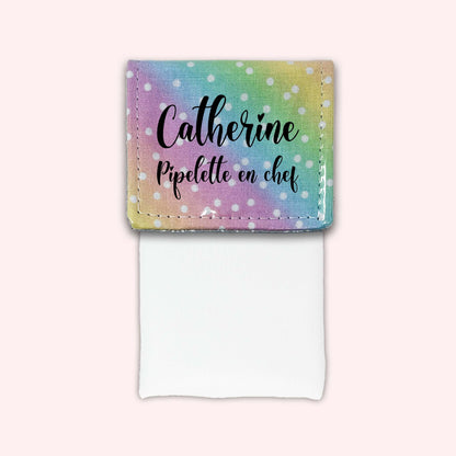 Rainbow Polka Dot Magnetic Pouch