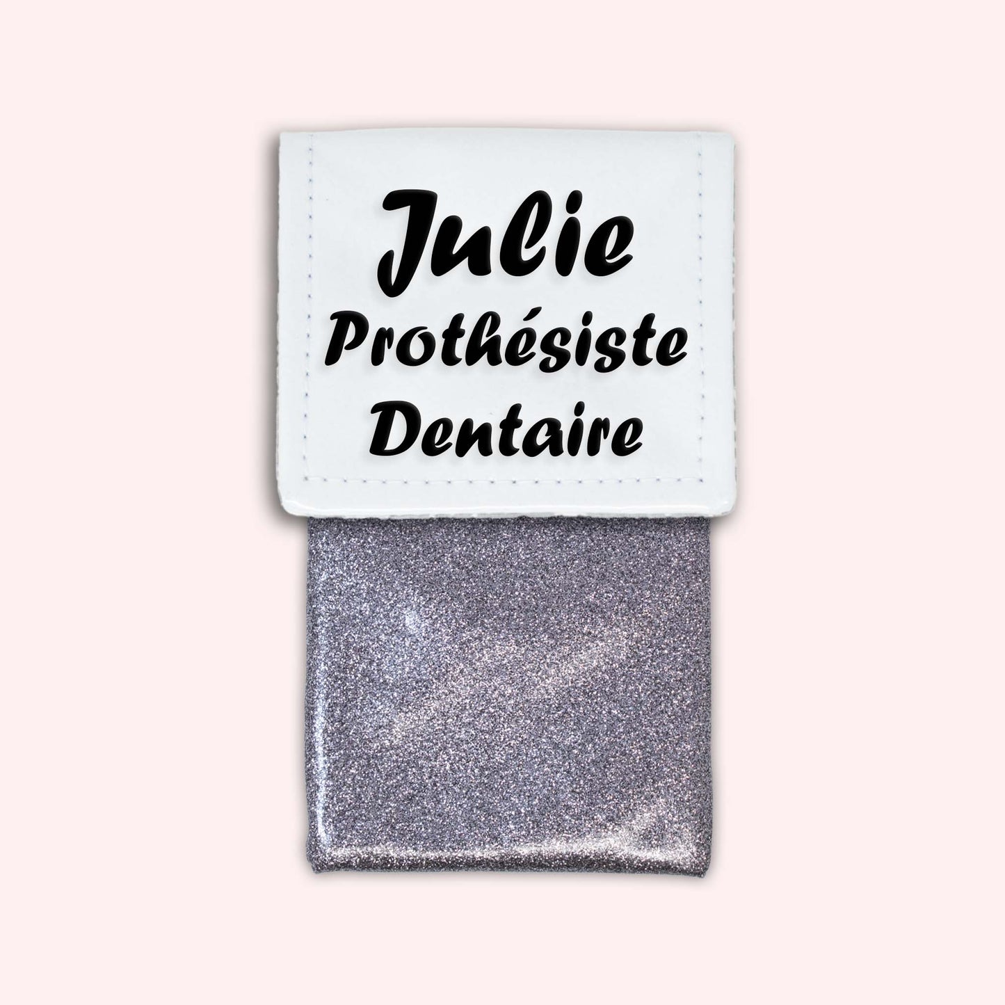 Pochette bicolore rabat Blanc