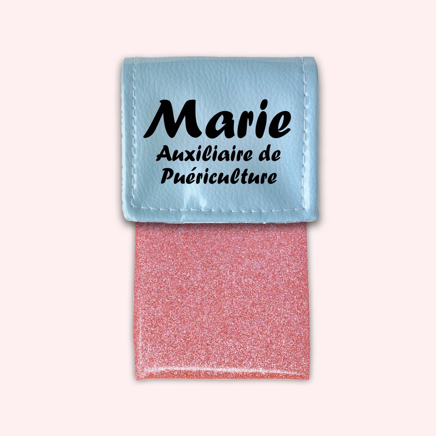 Pochette bicolore rabat Bleu ciel