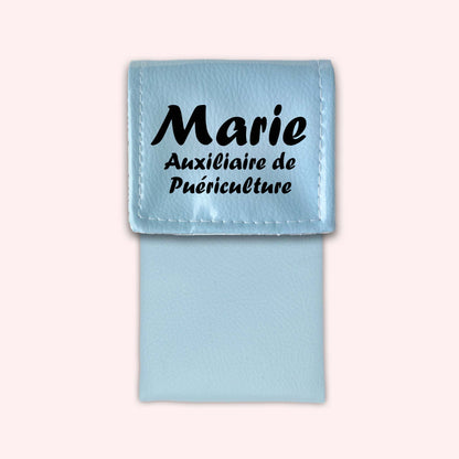 Sky blue magnetic pouch