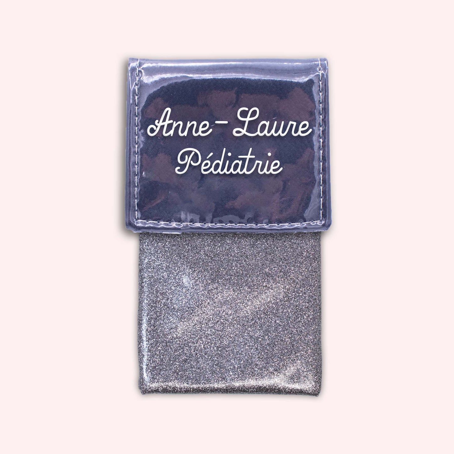 Pochette bicolore rabat Bleu marine