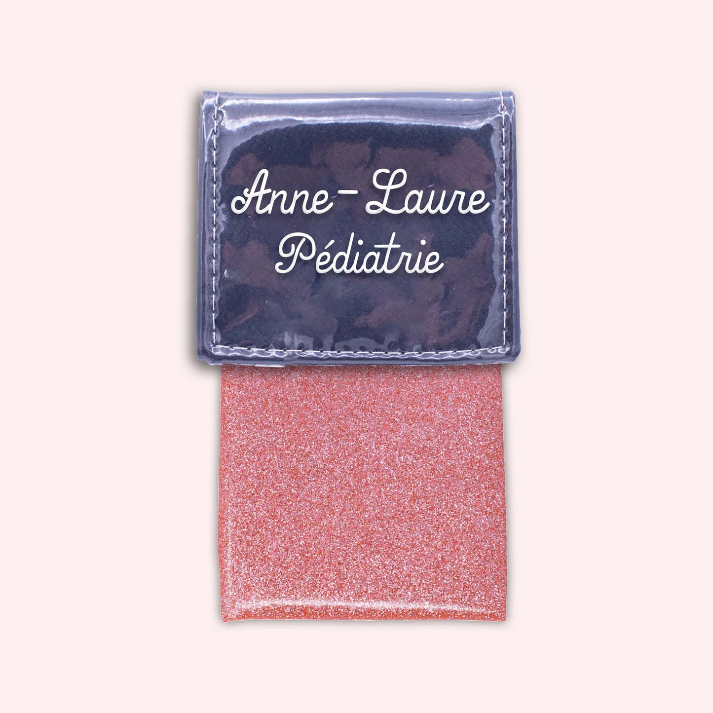 Pochette bicolore rabat Bleu marine