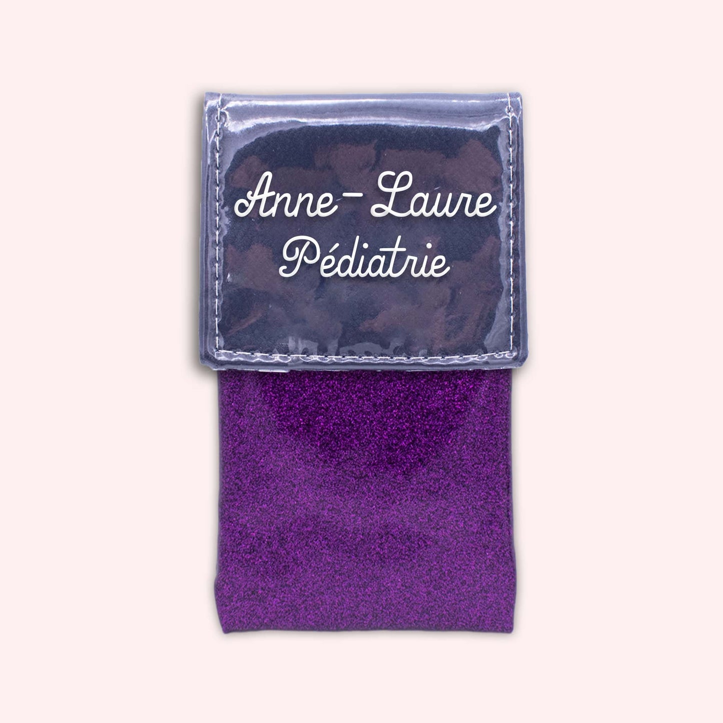 Pochette bicolore rabat Bleu marine