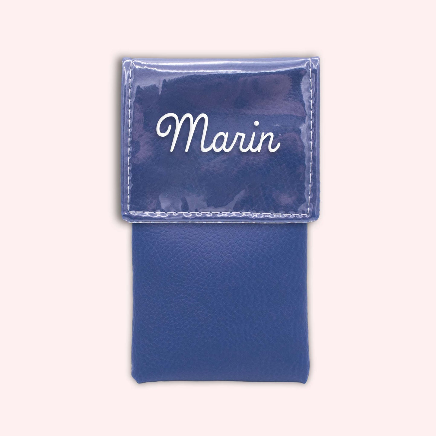 Royal blue magnetic pouch