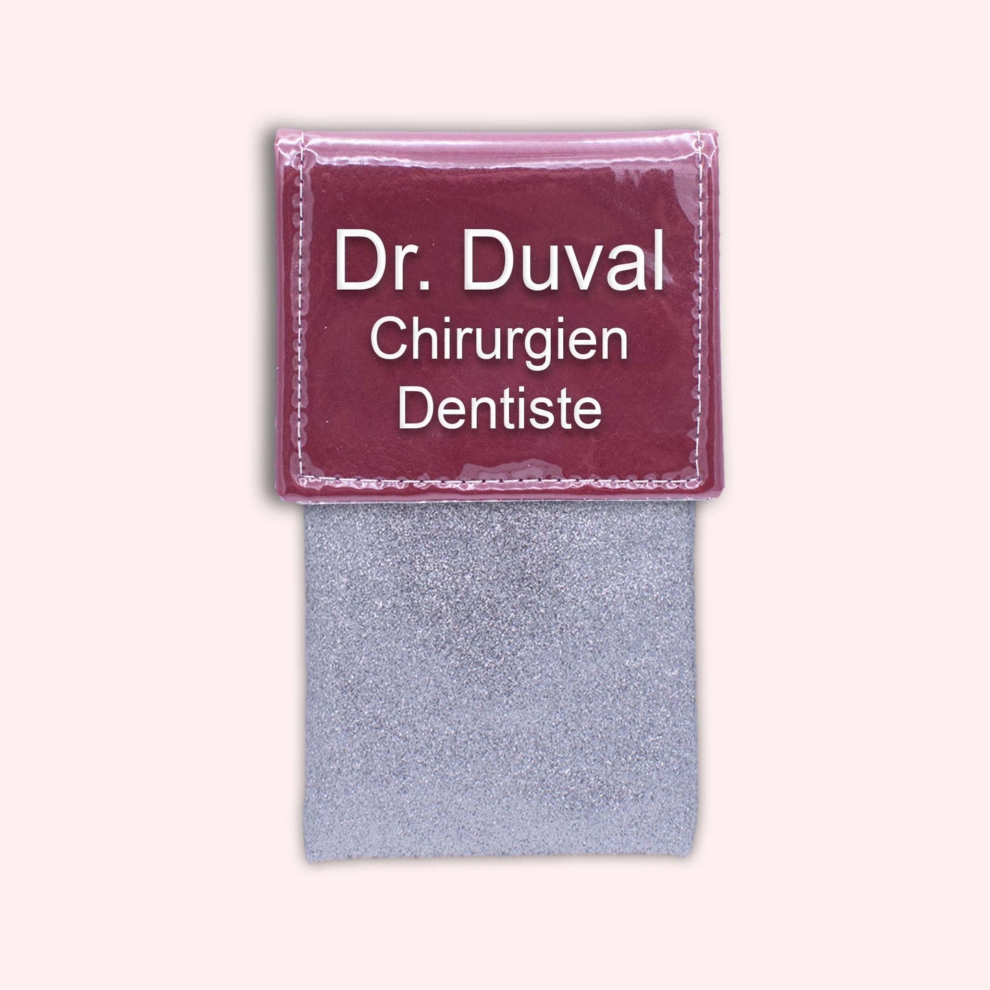 Two-tone Bordeaux flap pouch
