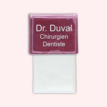 Two-tone Bordeaux flap pouch