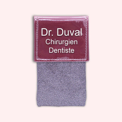 Two-tone Bordeaux flap pouch