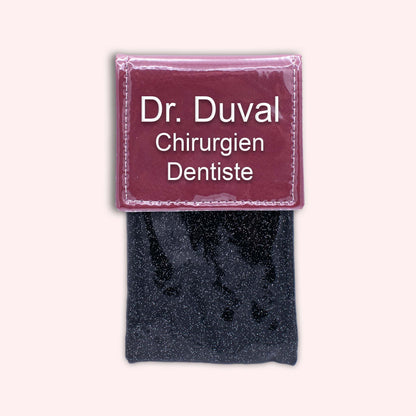 Two-tone Bordeaux flap pouch
