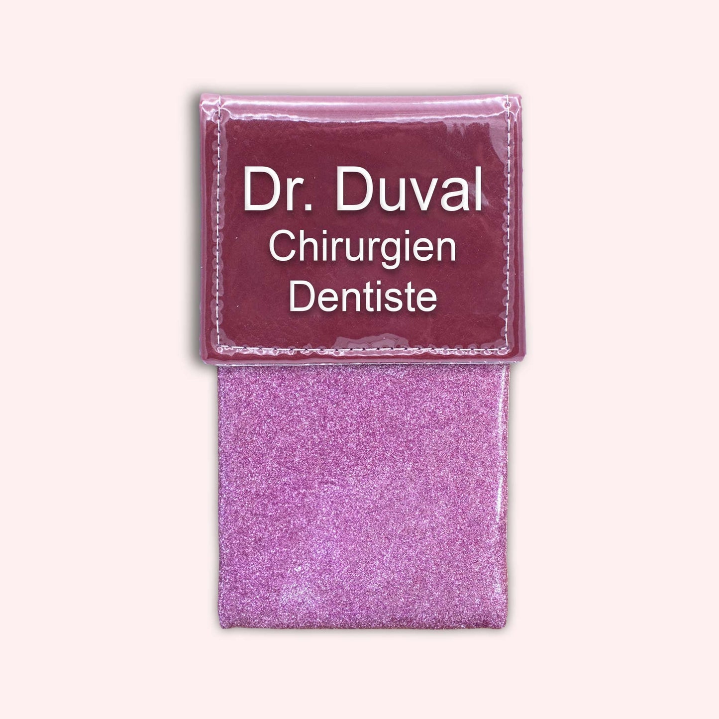 Two-tone Bordeaux flap pouch