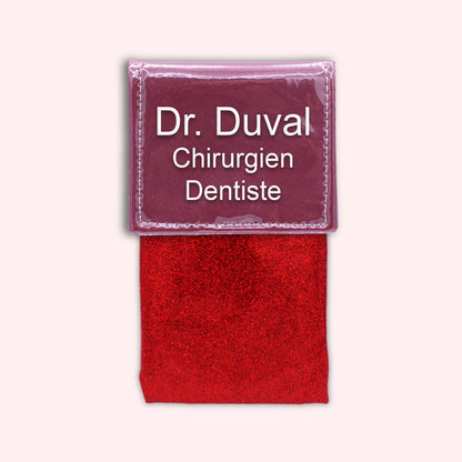 Two-tone Bordeaux flap pouch