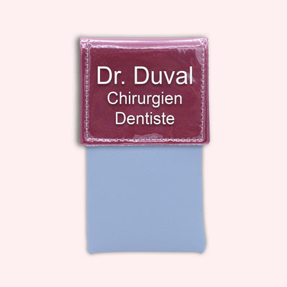 Two-tone Bordeaux flap pouch
