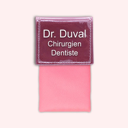 Two-tone Bordeaux flap pouch
