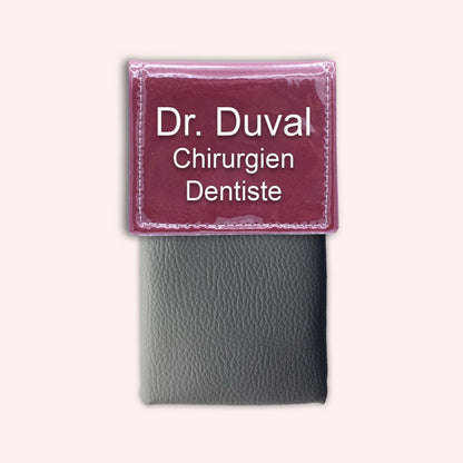 Two-tone Bordeaux flap pouch