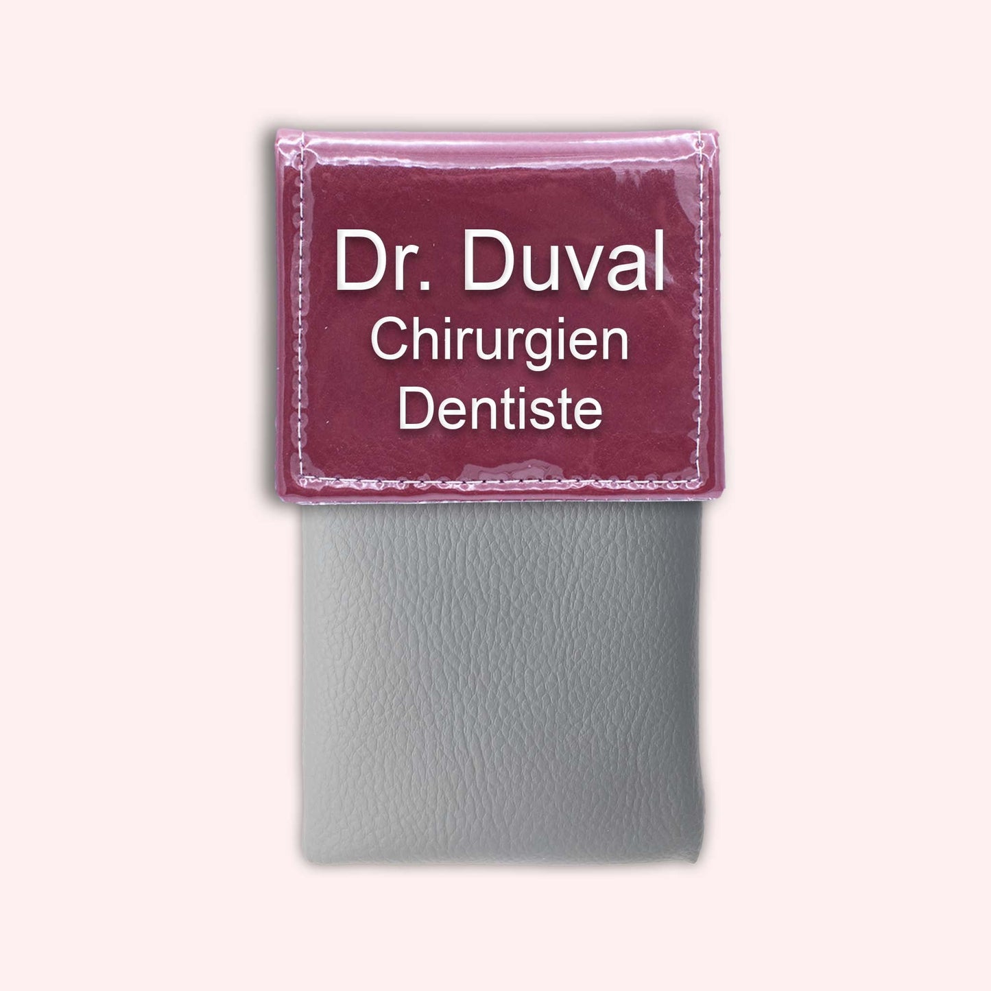 Two-tone Bordeaux flap pouch