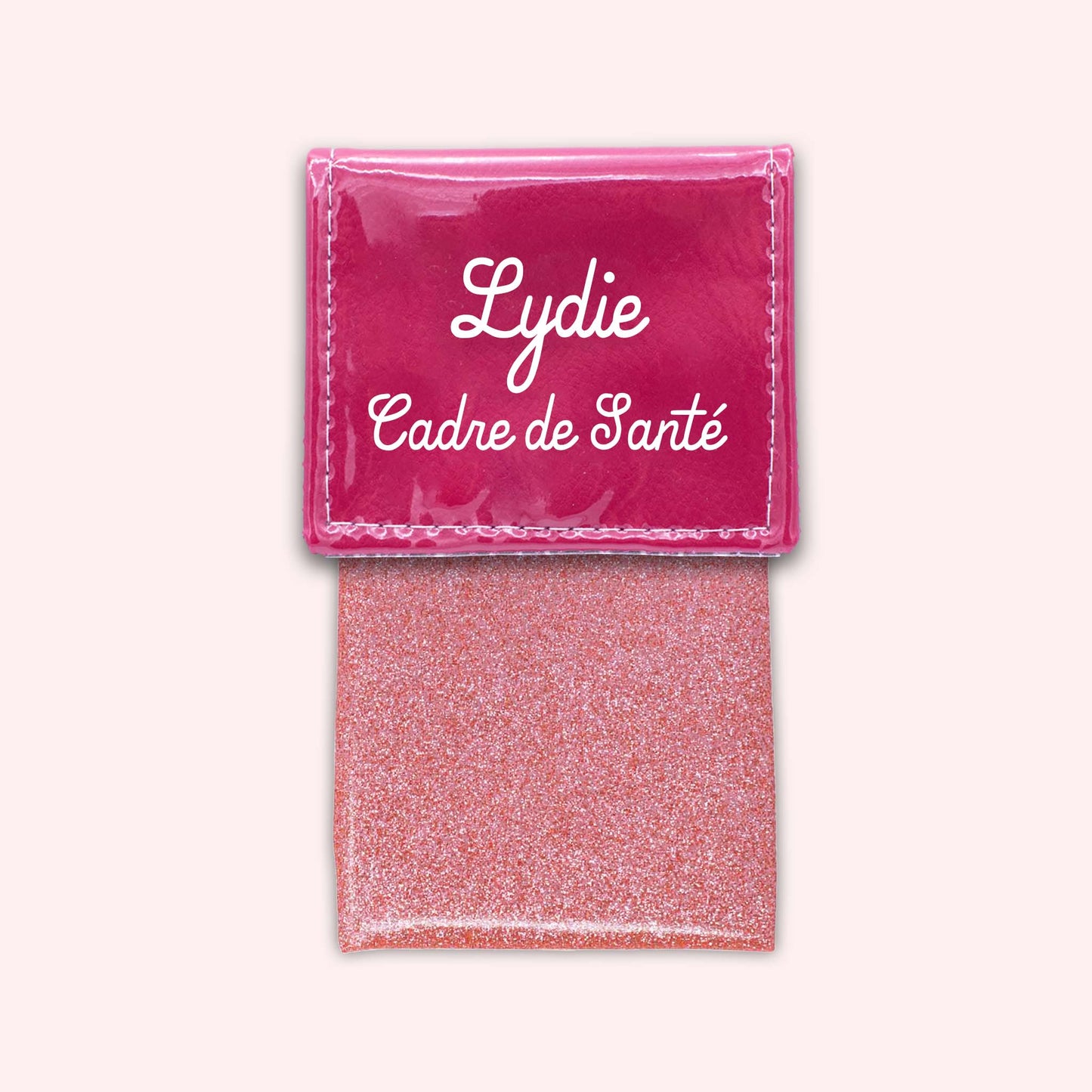 Pochette bicolore rabat Fuchsia